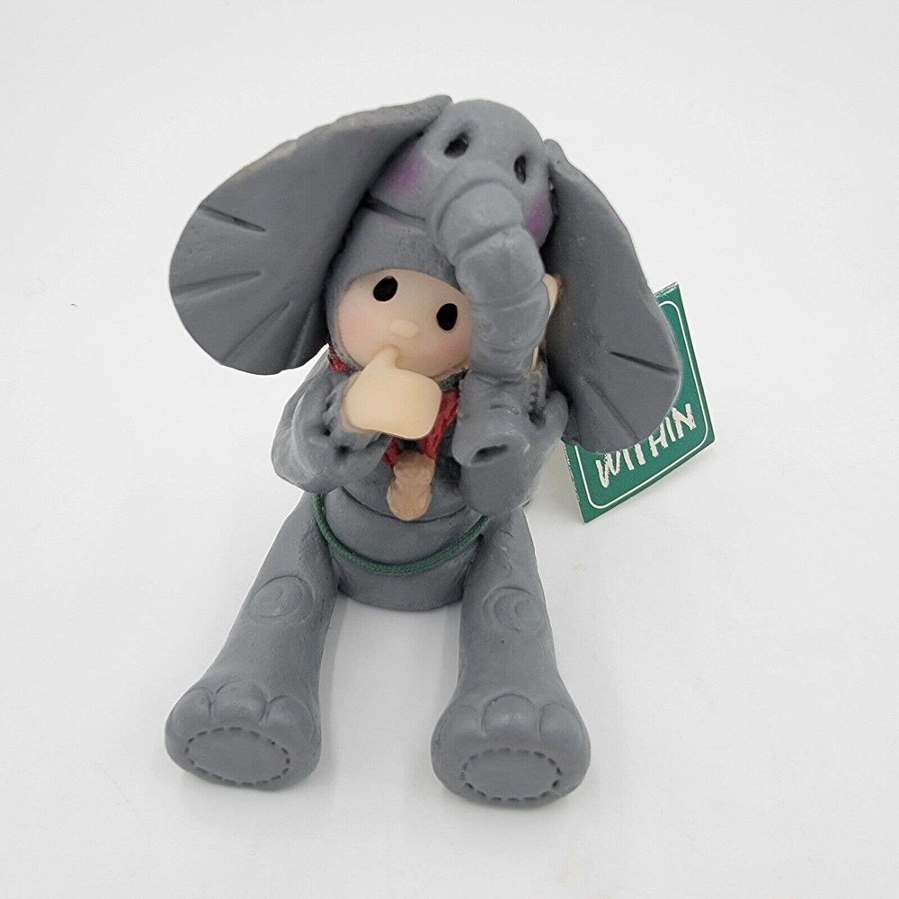 Lefton The Child Within Peanut Statue 1999 Child With Elephant Costume